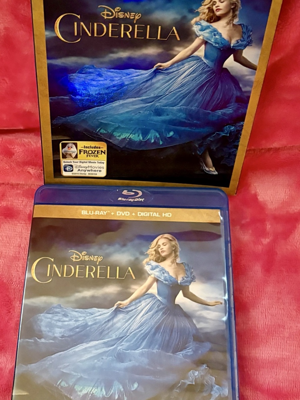 Disney Cinderella Blu-ray + DVD + Digital HD Blu-ray + DVD Movie